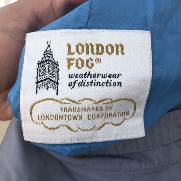 London Fog gray long coat Jacket Size 12 - Picture 6 of 10